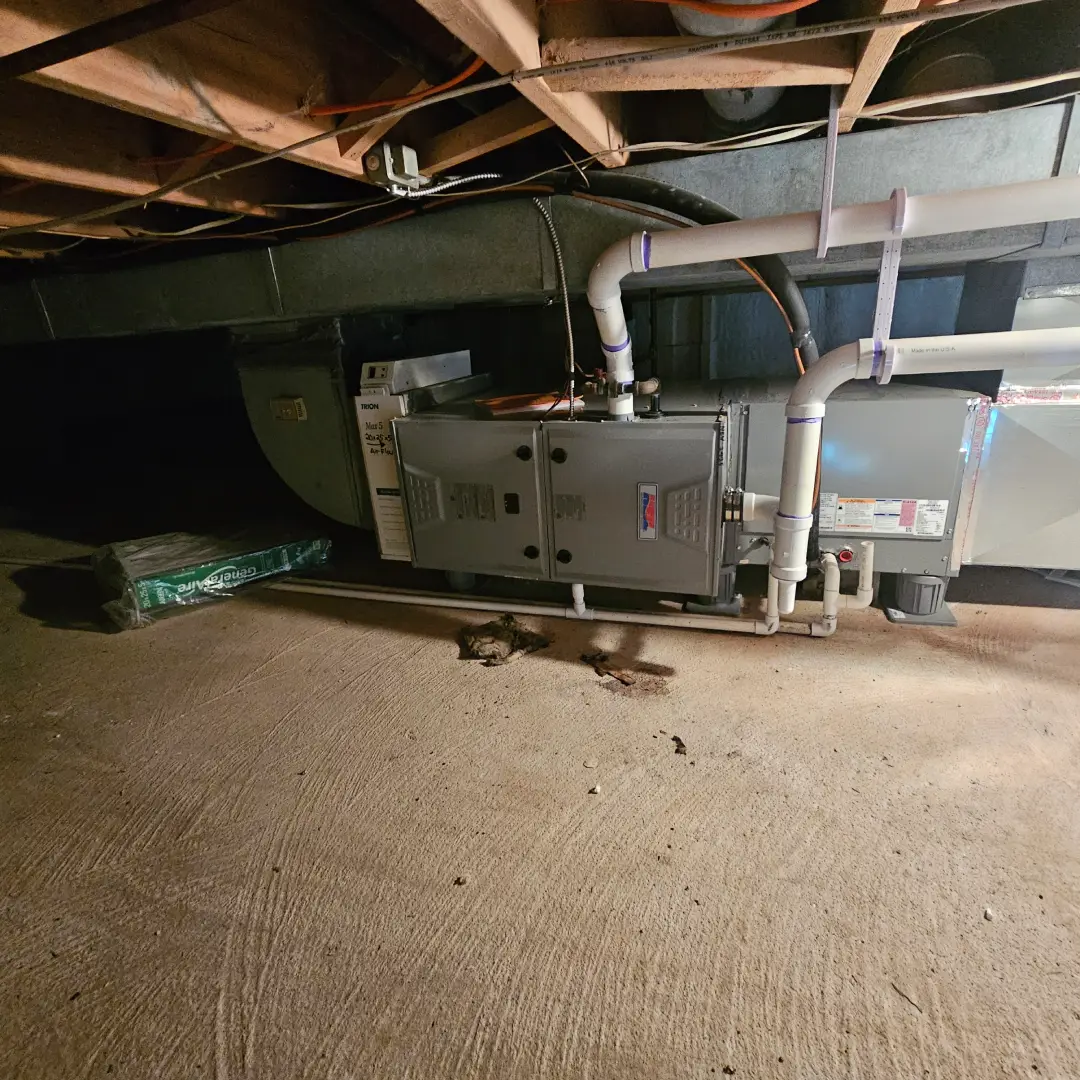 Basement Furnace and Air Handler Installation